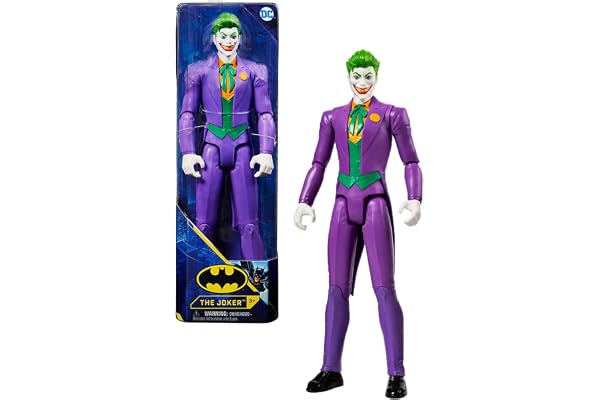 DC Comics Batman - Joker - Figurine Joker 30 CM - Univers Batman - Figurine Joker Articulée De 30 cm - Jouet à Collectionner - Jouet Enfant 3 Ans et +