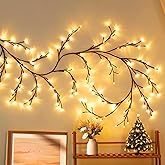 SUPRBIRD Lichterkette Willow Vine, 144 LEDs Weidenrebe Baum Lichterketten für Zimmer, Biegbare Künstliche Baumzweige Lichter,