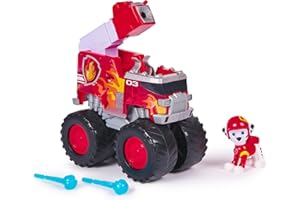 Paw Patrol - Pat Patrouille - Véhicule Figurine Marcus Rescue Wheels - Voiture Figurine À Collectionner - 2 Projectiles - Tout-Terrain - Pat Patrouille Jouet - Voiture Enfant - Jouet Enfant 3 Ans Et +