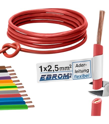 Câble unipolaire - AUPROTEC - FLRY-B - 1,5 mm² - 10m - Set de 9