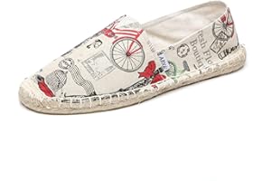 Altxic Espadrilles Plates en Toile Confortables à Bout Fermé pour Homme
