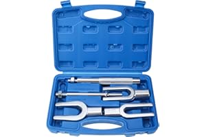 BOOMSTART 5 tlg Trenngabel Kugelgelenk Set, KFZ Spurstangenkopf Abzieher Satz, Kugelgelenk Ausdrücker Trenngabel Set, 17 23 28mm, Manuell oder Pneumatisch