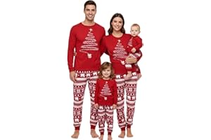 GENÉRICO Pijama Navidad Familia Divertido - Pijamas De Navidad para La Familia Invierno Pijama Natal Pareja Elegante Pijamas De Navideños para Hombre Mujer