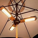 WEIWEI Patio heater overheating protection 1950w Infrared Parasol Parasol Patio Heater Infrared Parasol Parasol Umbrella heat