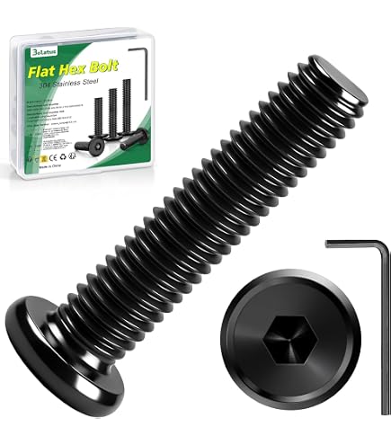 Viti Occhiello Acciaio M8 In Acciaio Inox 304 - 12 Pezzi Con Occhiello Nero Per Appendere E Fissare Viti Ad Anello - 11