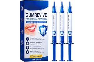 Gum Revive Gel tandköttsvård med hydroxylapatit & xylit, 3 × 3 ml (1-pack) | precisionsapplikator, hyaluronsyra & zink, uppfriskande mentolkänsla, slät geltextur