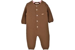 Minora Gestrickter Unisex Strampler für Baby Jungen und Mädchen Schneeanzug Neugeborene Wollwalk Winter Schneeanzug