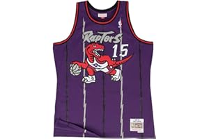 MITCHELL & NESS M&N NBA Swingman Maillot 2.0 T. Raptors 1998-99 V. Carter #15 T-Shirt Mixte