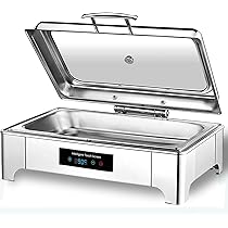 Elektrischer Speisenwärmer 9L - Edelstahl Buffetwärmer Mit Temperaturregler