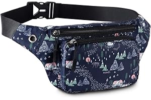 HAWEE Moda Riñonera Deporte Bolso de Cintura Unisexo Paquete de Cintura Multicolor Bolso de Cinturon con Conector para Auriculares para Hombre Mujer Running Viaje Senderismo Jogging Ciclismo