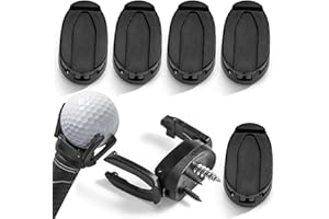 JYTDBCS Foldable Plastic Golf Ball Pick Up Retriever Grabber Claw Suction Cup Sucker Accessories Golf Ball Picker Upper for Putter Grip Back Saver Tool for Golfer 6 Pack