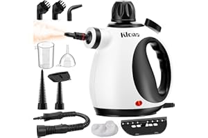KLONA Nettoyeur vapeur manuel pour la maison, nettoyeur vapeur multifonction avec 10 accessoires pour tapis, rideaux, canapés, cuisine, salle de bain et plus encore.