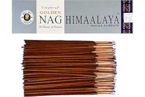 Bastoni di incenso Golden Nag Himaalaya by LAMARE 100 g - 5 confezioni da 20 g (70-90 bastoncini) - Aromaterapia - Meditazione - Yoga - Confezione ecologica