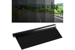 Mioloe Film teinté pour Voiture - 5%/20%/35%/50% VLT - Film teinté pour Voiture - Autocollant occultant - Protection UV - Accessoire de Voiture - 50 x 300 cm (70% VLT)