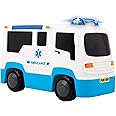 Giggles Funskool, Rescue Ambulance, Multicolour Vehicle with Lights and Sounds, Develops Motor Skills, 12 Months & Above, Infant and Preschool Toys