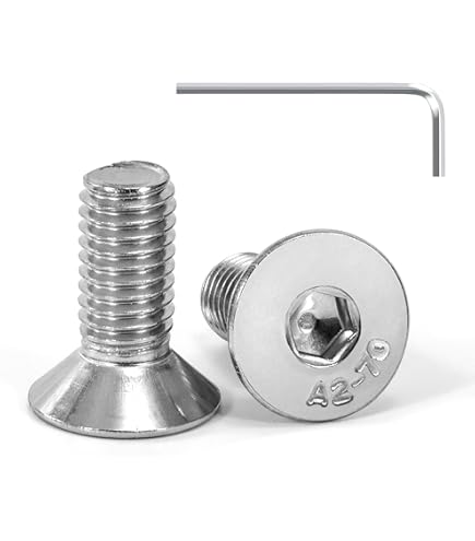 VITI A TESTA Isk 1/4-20 UNC X 1 3/4 A2 Acciaio Inox Presa Piatto Testa - Foto 9