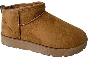 sole london LADIES FLAT WARM WOMENS WINTER FAUX FUR LINED ANKLE SHOES BOOTS