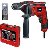Einhell Darbeli Matkap TC-ID 720/1 E Kit (delme/darbeli delme, 13 mm mandren, devir elektroniği, beton i&ccedil;in 5 par&ccedil;alı u&ccedil; seti