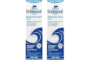 STÉRIMAR STERIMAR Breathe Easy Daily - 100% Natural Sea Water based Nasal Spray For Fever- 100ml-PACK OF 2