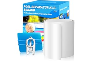 Kodexa Pool Flickzeug Pool Reparaturset Unterwasser Selbstklebend Wasserdichtes, 10 cm x 150 cm Reparatur Klebeband Pool Flicken für Wasserbett, Pool, Poolfolie