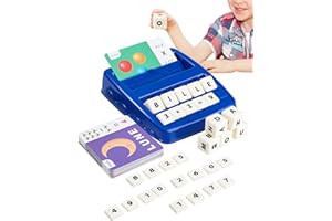 SOSALUK Jeux Educatif 3-8 Ans Jouet Fille Garçon 3 4 5 6 7 8 Ans Apprendre a Lire Cadeau Enfant Jeux Française Lettre Jouet Orthographe Française Enfant 3-8 Ans pour Enseigner Orthographe Mathématique