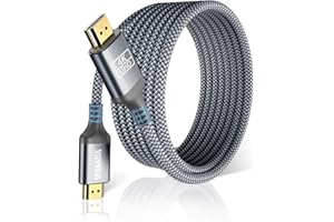AkoaDa 4K Long HDMI Cable, 18Gbps High Speed HDMI 2.0 Braided Cable, 4K-60Hz HDR, Ultra HD, 2K, 1080P, ARC Compatible with TV, PC, PS5/4/3, Projector, Monitor ect (Grey, 4.5M)