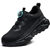 QQSQ Safety Shoes for Men Women Lightweight Safety Sneakers Comfortable Work Shoes Non-Slip Work Shoes Steel Toe Safety Shoes