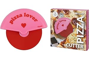 FISURA. Fisura – Coupe-pizza original "pizza lover". Roue à pizza amusante en acier inoxydable et ABS, découpe précise. Couteau à pizza pratique. Dimensions : 7,5 x 5,5 cm.