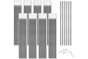 Bettinay 48 Pcs Pencil Refills for Tracer Pica Pencil, 2.8mm Black Solid Pencil Lead for Carpentry Project Marking and Positioning