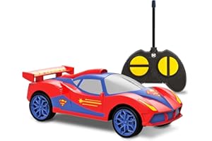 BLADEZ Superman RC Racer, DC Comics, Remote Control Vehicle, Easy to use for kids age 3 and above, Full function RC 1 28 Scale, Licensed Toy, Toyz