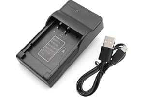 HINCORE [Schnellladegerät] USB-Ladegerät der EN-EL14-Kamera Kompatibel mit Nikon ENEL14-, EN-EL14a-Akku, Coolpix P7000, P7100, P7700, P7800, D3100, D3200, D3300, D3400, D5100, D5200, D5500, D5600 Df DSLR