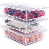 Buy Rylan Plastic Fridge Storage Boxes (Pack Of 8), Fridge ...