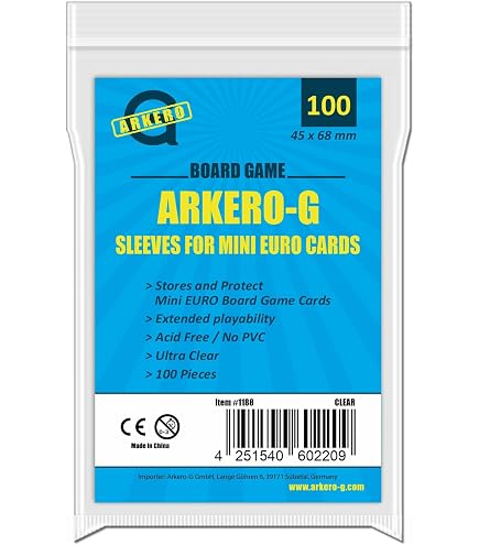 Cranio Creations Cc223 Pyn 100 Sleeves – 45 X 68 Mm, Kartenschützhüllen Für Sammelkarten