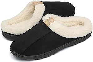 DAFENP Pantofole Uomo Invernali Memory Foam Calde Ciabatte Chiuse Antiscivolo Slipper Scarpe Casa Interno Esterno