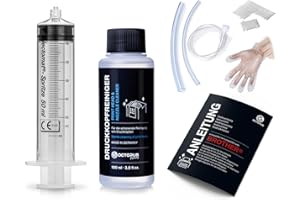 Octopus Nettoyeur de Buses, Nettoyeur de têtes d'impression Compatible avec Les têtes d'impression Brother avec adaptateurs pour tuyaux (100 ML).