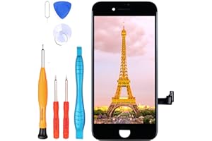LL TRADER Display Kompatibel mit Schwarz iPhone 8, 4.7", Komplettes Glas Retina LCD Touchscreen Digitizer und Werkzeugset
