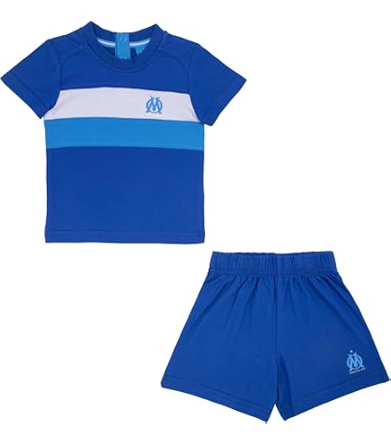 Ensemble T-Shirt Short Bébé Fille OM - Collection Officielle Olympique De Marseille