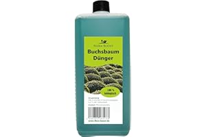 Konfitee Buchsbaum Dünger Flora Boost 1000ml I Für bis zu 200L Gießwasser I Für kräftige Blätter & Schutz gegen Schädlinge I Flüssiger Blatt- & Wurzeldünger I 100% natürlicher Pflanzendünger