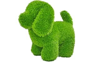 PFLANZEN-KÖLLE Pflanzen Kölle 0980306183 AniPlants-Statue Gazon synthétique-36 x 20 x 33 cm-Résistant aux intempéries et indéformable-avec Ancres de Fixation-Décoration de Jardin et de Maison, Vert, 35 cm