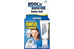 KOOL 'N' SOOTHE Roller Ball/ 100+ Applications/Precision Cooling & Massage for Temples & Forehead