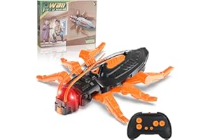 Gerbala Ferngesteuerte Kakerlake Spielzeug, Wall Crawler Spielzeug, der an Wänden und Decken entlang krabbelt, mit leuchtenden LED-Augen, Realistische Bewegungen, Geschenk Jungen Mädchen 3+ Jahre