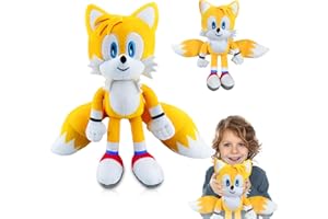 JIASHA Sonic Plüsch Spielzeug,Sonic PlüSch,Sonic Tails Kuscheltier,Peluche Sonic,30 cm Sonic Peluche Muñeco,Sonic Juguete de Peluche,Cartoon Anime Sonic, Plüsch für Mädchen Jungen Geburtstage (Yellow)