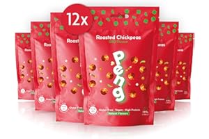 A’lucra Peng BBQ Kichererbsen - Rauchiger Protein Snack - 100% Vegan - Low Carb & Glutenfrei - Natürliche Zutaten ohne Konservierungsstoffe - Knusprig und würzig - Perfekt für unterwegs (1x110g)