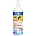 API STRESS COAT Aquarium Water Conditioner 16-Ounce Bottle