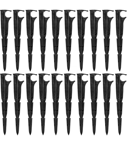 50 Piquets D'ancrage HOINCO Pour Tuyau D'irrigation 16mm - Fixation Sol Jardin