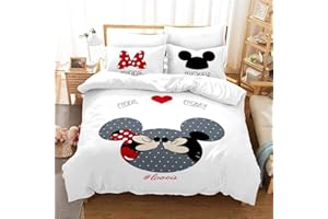 Goplnma - Ropa de Cama Mouse - Funda nórdica de Mouse, Ropa de Cama Infantil de Mouse-con Funda de Almohada-impresión Digital 3D, Microfibra Multicolor (220 x 240 cm, 19)