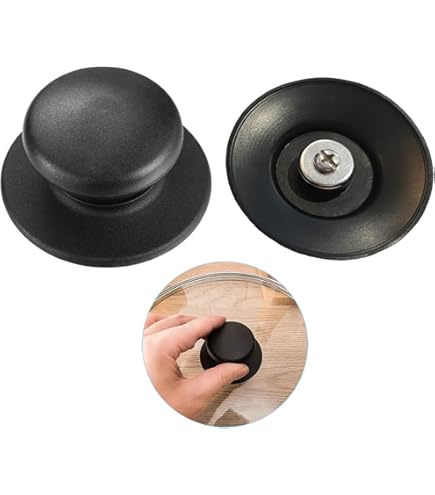VICASKY 2er Set Holz Topfdeckelgriffe - Ersatzknöpfe Für Kochgeschirr, Hitzebeständig