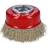 Bosch Professional 1 x dalgalı tencere fır&ccedil;ası Clean (metal, X-LOCK, &Oslash; 75 mm, tel kalınlığı 0,3 mm, &ccedil;ap 115 mm, a&ccedil;ılı taşlama