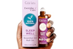Gya Labs Sleep Well Essential Oil Roll-On (10ml) - Ziołowy, Kwiatowy Zapach