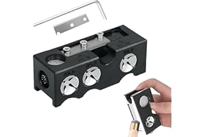 AABDTYYD 11-in-1 Snooker Queue-Spitzen Former und Snooker Queue-Spitze Reparatur-Set, Multifunktions-Tool für präzise Queue-Spitzen Wartung und Reparatur in Schwarz, Kompakt 8x3x3cm aus Kunststoff und Metall